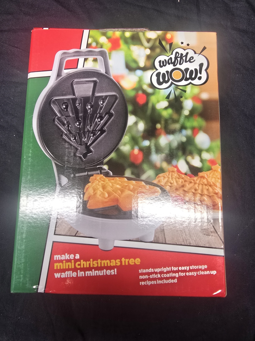 Waffle Wow! Christmas Tree Mini Waffle Maker - Picture 2 of 5